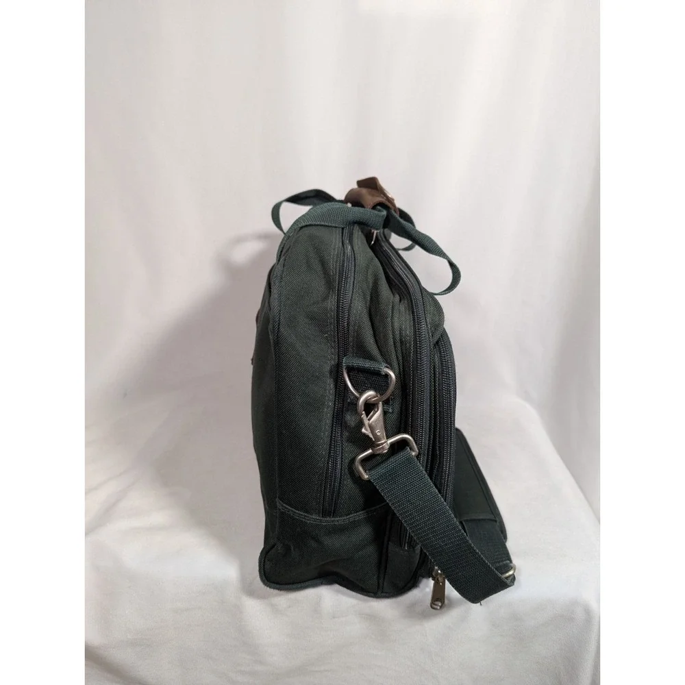 Vintage Eddie Bauer Messenger Bag Laptop Computer Case Green